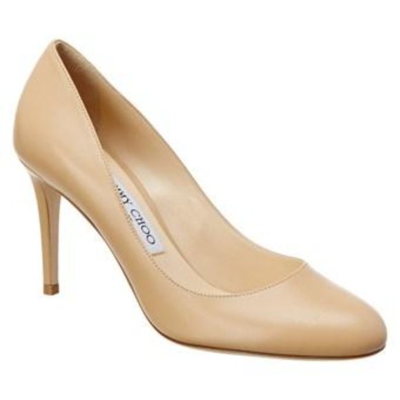 Jimmy Choo Bridget Pumps Heels Nude 38.5 - Picture 2 of 2
